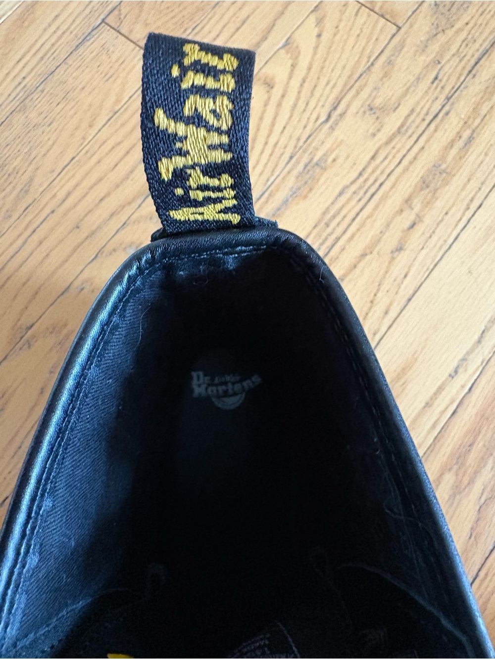 Dr. Martens Black Lace-Up Boots with Red Rose Embroidery - Picture 8 of 9